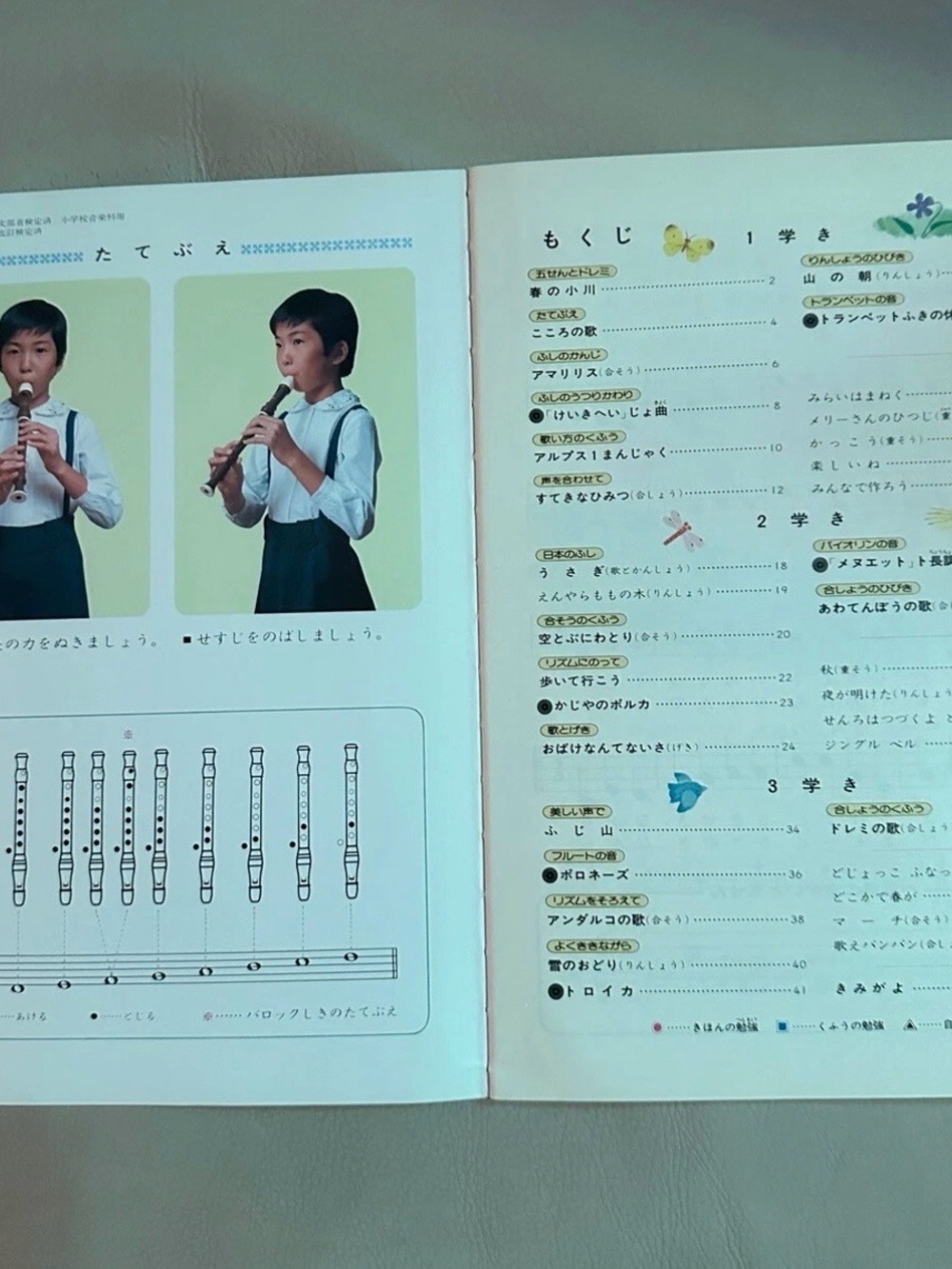 Japanese Music Education text books Levels 1 - 6